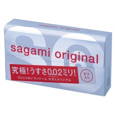 Ультратонкие презервативы Sagami Original 0.02 - 6 шт. (цвет -прозрачный) (12392)
