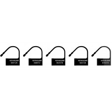 Черные пломбы-шильдики для пояса верности - 5 шт. (цвет -черный) (124915)