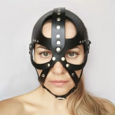 Кожаная маска-шлем  Лектор  (цвет -черный) (124944)