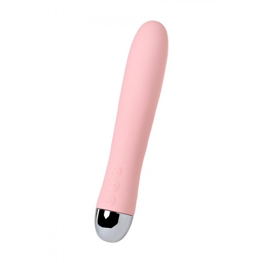 Розовый силиконовый вибратор с функцией нагрева и пульсирующими шариками FAHRENHEIT - 19 см. (цвет -розовый) (127053) фото 16