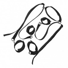 Комплект фиксаторов ног и рук с ошейником черного цвета (цвет -черный) (128582)