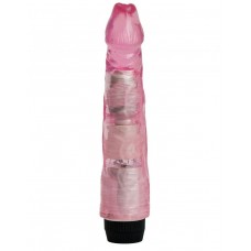 Розовый вибратор-реалистик - 22,5 см. (цвет -розовый) (128648)