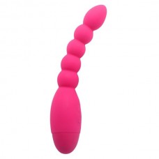 Розовый анальный вибростимулятор-елочка Lovers Beads - 19 см. (цвет -розовый) (129428)