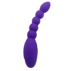 Фиолетовый анальный вибростимулятор-елочка Lovers Beads - 19 см. (цвет -фиолетовый) (129431)