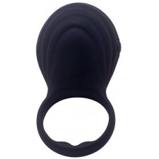 Черное виброкольцо на пенис Ripple (цвет -черный) (129606)