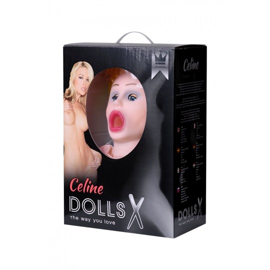 Секс-кукла блондинка Celine с кибер-вставками (цвет -телесный) (130378) фото 3