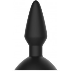 Чёрная вибровтулка Equinox с присоской (цвет -черный) (131506)