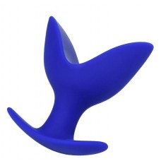 Синяя силиконовая расширяющая анальная втулка Bloom - 9,5 см. (цвет -синий) (131684)