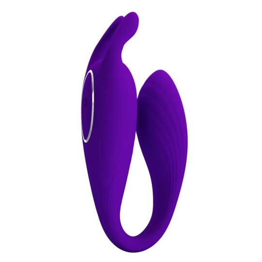 Фиолетовый U-образный вибратор для пар Bill с пультом ДУ (цвет -фиолетовый) (132529) фото 2