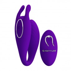 Фиолетовый U-образный вибратор для пар Bill с пультом ДУ (цвет -фиолетовый) (132529)