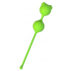 Зеленые вагинальные шарики A-Toys с ушками (цвет -зеленый) (132780)
