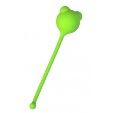 Зеленый силиконовый вагинальный шарик A-Toys с ушками (цвет -зеленый) (132781)