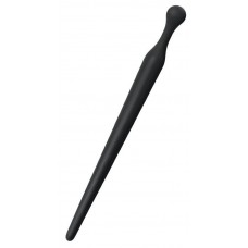 Черный силиконовый уретральный плаг - 10 см. (цвет -черный) (133652)