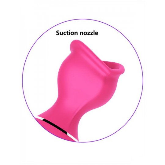 Розовый вакуумный стимулятор клитора Lip Love (цвет -розовый) (133700) фото 3