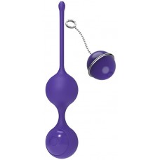 Фиолетовые виброшарики с пультом управления K-Balls (цвет -фиолетовый) (133716)