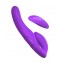 Фиолетовый безремневой вибрострапон с пультом Ultimate Strapless Strap-On - 22,22 см. (цвет -фиолетовый) (138615) фото 3