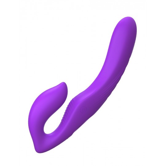 Фиолетовый безремневой вибрострапон с пультом Ultimate Strapless Strap-On - 22,22 см. (цвет -фиолетовый) (138615) фото 1