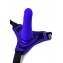 Фиолетовый силиконовый страпон - 14,5 см. (цвет -фиолетовый с черным) (140512) фото 8