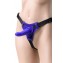 Фиолетовый силиконовый страпон - 14,5 см. (цвет -фиолетовый с черным) (140512) фото 1