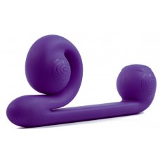 Уникальный фиолетовый вибромассажер-улитка для двойной стимуляции Snail Vibe (цвет -фиолетовый) (141520)