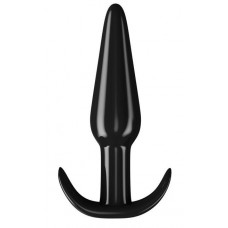 Черная анальная пробка для ношения - 11,5 см. (цвет -черный) (142700)