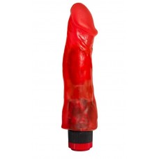 Красный реалистичный вибратор №27 - 19,5 см. (цвет -красный) (142708)