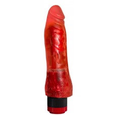 Красный реалистичный вибратор №3 - 17 см. (цвет -красный) (143150)