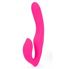 Ярко-розовый безремневой страпон NAMI (цвет -ярко-розовый) (143158)