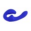 Синий безремневой страпон с пультом ДУ - 17,5 см. (цвет -синий) (144681) фото 1
