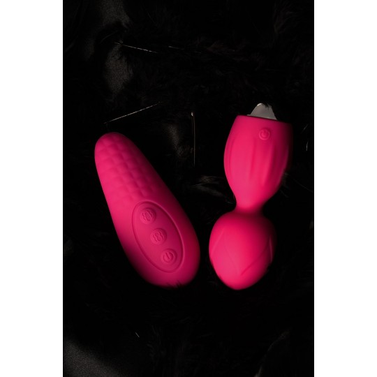 Розовые виброшарики TELLA с пультом-стимулятором (цвет -розовый) (147343) фото 11