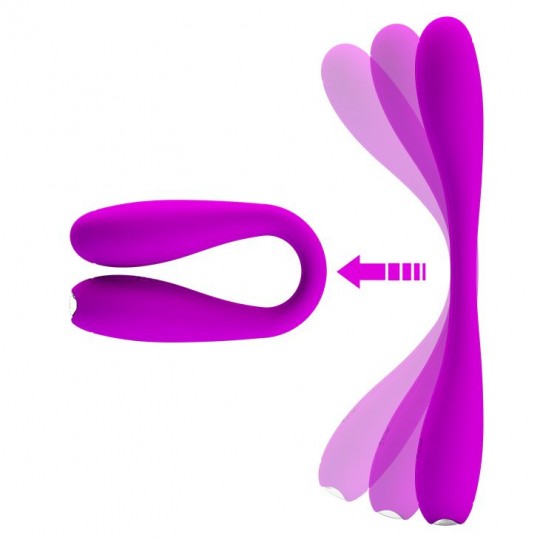 Лиловый гнущийся водонепроницаемый вибратор Yedda - 17 см. (цвет -лиловый) (148040) фото 2
