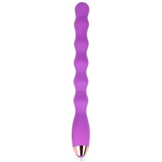 Фиолетовый ребристый вибромассажер - 30,5 см. (цвет -фиолетовый) (150781)