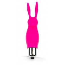 Розовый мини-вибратор в форме кролика - 9 см. (цвет -розовый) (153914)