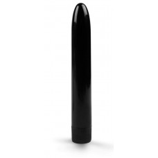 Черный гладкий вибратор - 15,5 см. (цвет -черный) (154018)