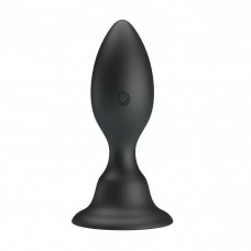 Черная анальная пробка с вибрацией Trigger Vibration - 10,8 см. (цвет -черный) (157434)
