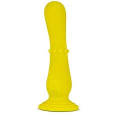 Желтый вибратор на присоске Nude Impressions 04 - 18 см. (цвет -желтый) (157842)