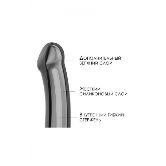 Телесный фаллос на присоске Silicone Bendable Dildo XL - 20 см. (цвет -телесный) (158058) фото 7