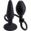 Анальная пробка с функцией расширения Inflatable Butt Plug Medium - 14,2 см. (цвет -черный) (158910) фото 1