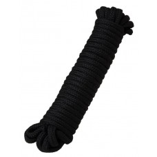 Черная текстильная веревка для бондажа - 1 м. (цвет -черный) (175334)