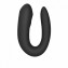Черный вибратор для пар Double Joy с управлением через приложение (цвет -черный) (178295) фото 4