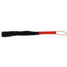 Черная плеть-флогер с красной ручкой (цвет -черный с красным) (179385)
