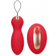 Красные вагинальные шарики Purity с пультом ДУ (цвет -красный) (179860)