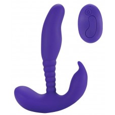 Фиолетовый стимулятор простаты Remote Control Anal Pleasure Vibrating Prostate Stimulator - 13,5 см. (цвет -фиолетовый) (180242)