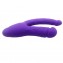 Фиолетовый двойной вибратор INDULGENCE Insatiable Desire - 21,5 см. (цвет -фиолетовый) (180299) фото 3