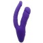 Фиолетовый двойной вибратор INDULGENCE Insatiable Desire - 21,5 см. (цвет -фиолетовый) (180299) фото 1