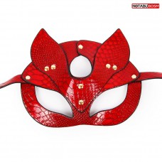Красная игровая маска с ушками (цвет -красный) (182867)