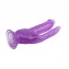 Фиолетовый анально-вагинальный фаллоимитатор - 20 см. (цвет -фиолетовый) (185768) фото 3