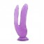 Фиолетовый анально-вагинальный фаллоимитатор - 20 см. (цвет -фиолетовый) (185768) фото 1