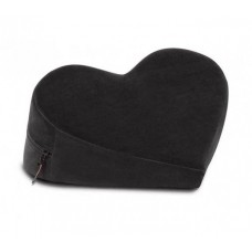 Черная вельветовая подушка для любви Liberator Retail Heart Wedge (цвет -черный) (188436)