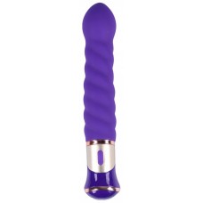 Фиолетовый спиралевидный вибратор - 21 см. (цвет -фиолетовый) (189345)